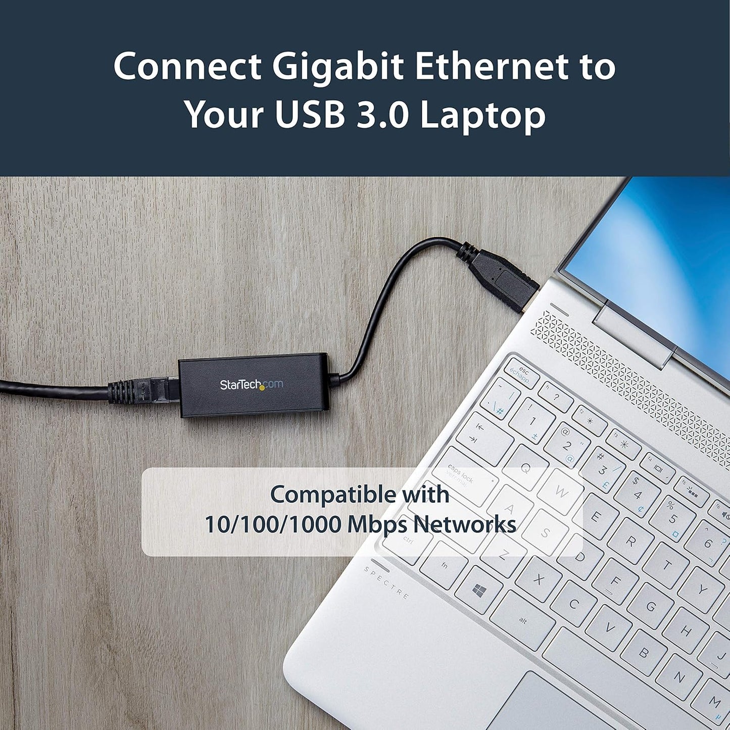 .Com USB 3.0 to Gigabit Ethernet Adapter for Windows and Mac - 10/100/1000 NIC Network Converter - USB to RJ45 Gb Network Adapter for Laptop and Desktop Computers - USB Bus Powered (USB31000S)