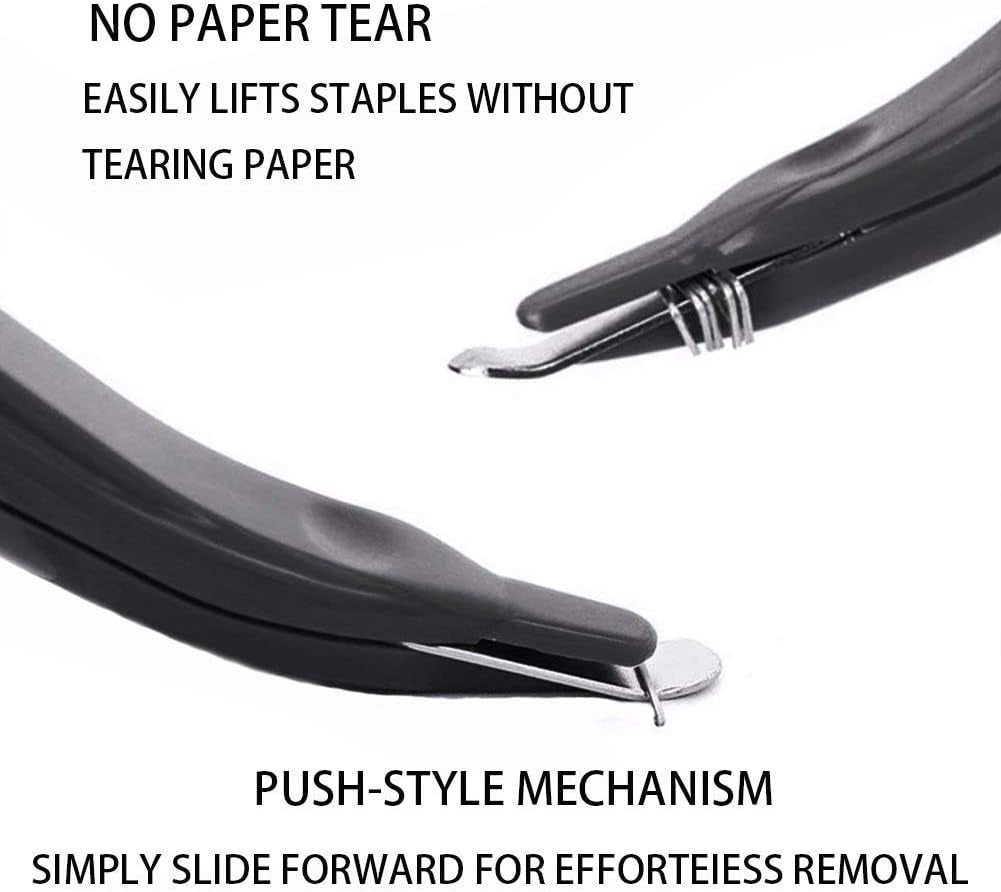 6 PCS Professional Magnetic Staple Remover Puller Rubberized Staples Remover Staple Removal Tool for School Office Home 5 Colors