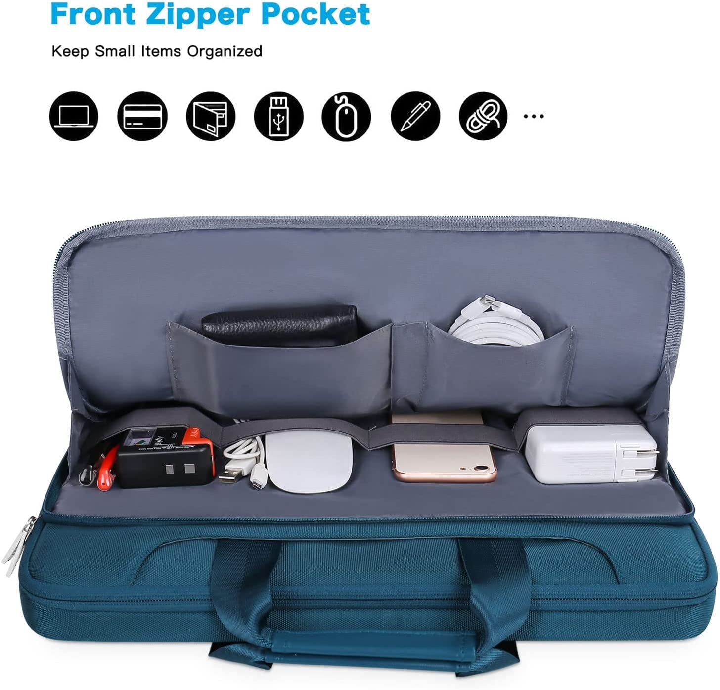 360 Protective Laptop Shoulder Bag Compatible with Macbook Pro 16 Inch 2021 2022 M1 A2485/2019-2020 A2141/Pro 15 A1398, 15-15.6 Inch Notebook, Matching Color Sleeve with Belt, Hunter Green