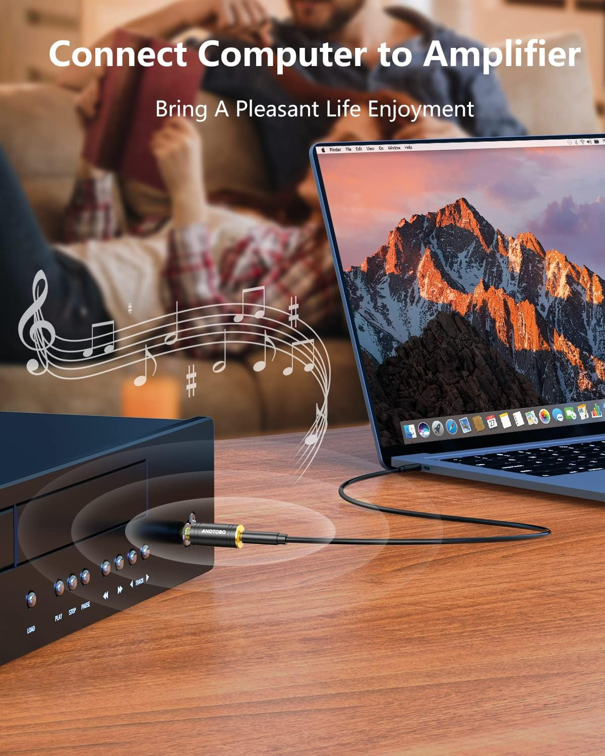 1/4 Inch Male to 3.5Mm Female Stereo Audio Jack Pure Copper Adapter for Headphone, Amp, 2 Pack-Black