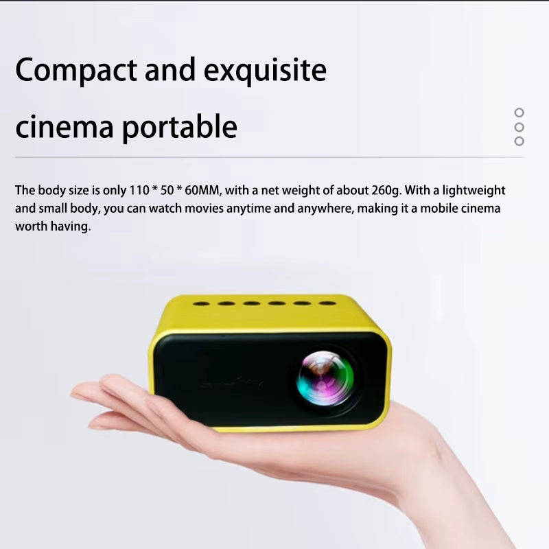 Xiaomi Mini Projector Portable Home Projector 8K HD Projector Indoor Entertainment Bedroom Game Theater Children'S Projector