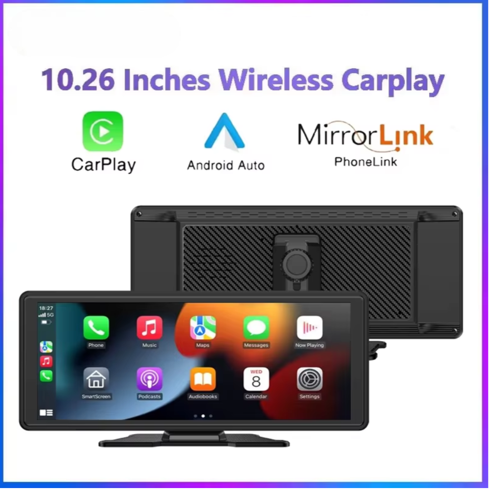 Drive Smart: 10.26-Inch Wireless CarPlay & Android Auto Multimedia Video Player