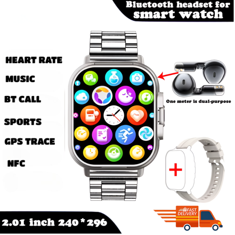 FusionBeat™ 2-in-1 Smartwatch & TWS Earbuds – Wear the Future on Your Wrist