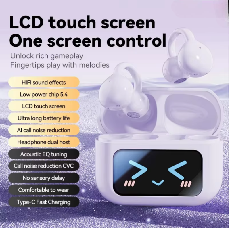 EchoGrip™ M100 ENC Ear Clip Earphones – Style, Sound, and Smart Control