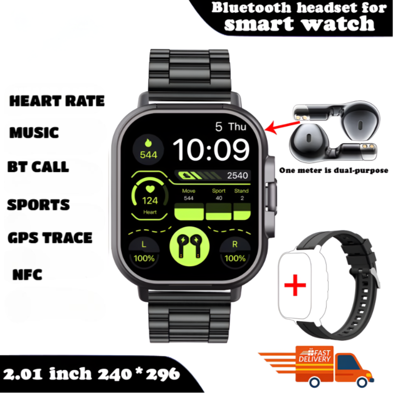 FusionBeat™ 2-in-1 Smartwatch & TWS Earbuds – Wear the Future on Your Wrist